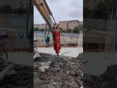 YTB100 Top Type / Triangle Hydraulic Breaker 100 Chisel, Setelan 10-16 Ton