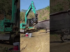 WuYing Excavator Grabber, Suit 5-10/11-16 Ton, Empat Claw Holding Wood Grabber