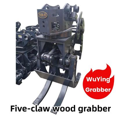 WuYing Excavator Grabber Lima Claw Wood Grabber Setelan untuk 11-16 Ton Excavator