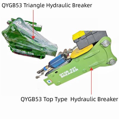 3-5 Ton Excavator Hydraulic Breaker Hammer QYGB53 53 Chisel untuk Pertambangan Energi