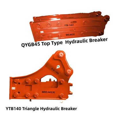 YTB140 Top Type / Triangle Hydraulic Breaker 140 Chisel untuk Penggali 19-26 Ton