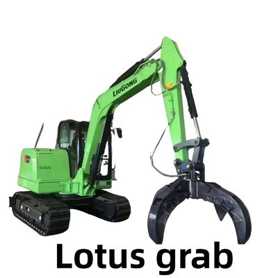 Hydraulic Lotus Excavator Grabber Heavy Duty Untuk Batu Scrap