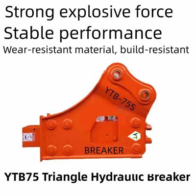 YTB75 Side Type Rock Breaker Hammer 75 MM Chisel Untuk 6-8 Ton