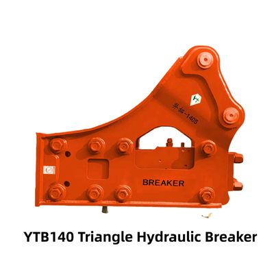 Tipe Sisi / Segitiga Hydraulic Breaker YTB140S 140 Chisel untuk 19-26 Ton Excavator